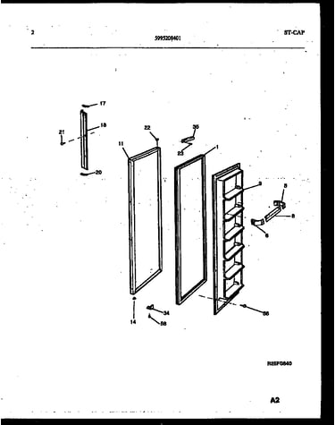 Freezer door parts