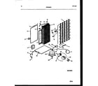 White-Westinghouse RS192MCW1 system and automatic defrost parts diagram