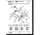 White-Westinghouse GF620NW2 cooktop parts diagram