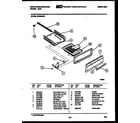 White-Westinghouse GF620ND2 broiler drawer parts diagram