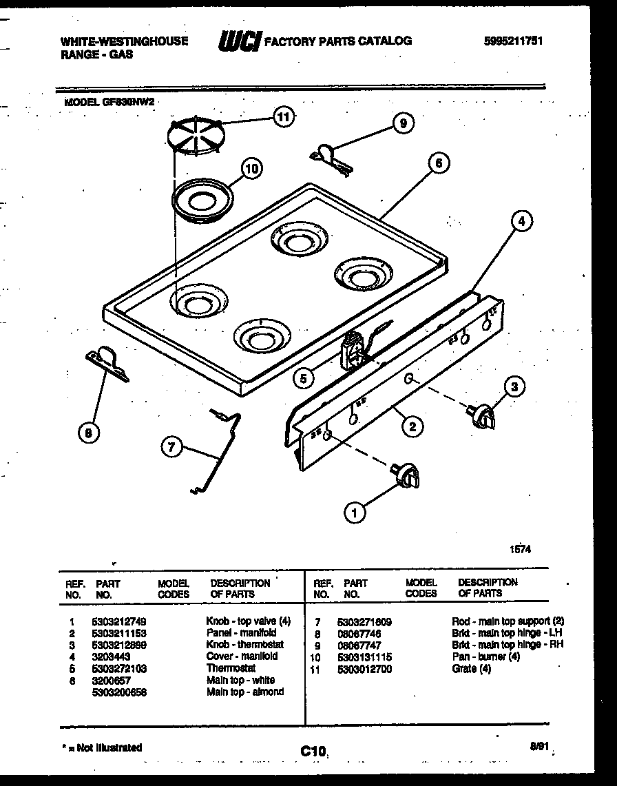 COOKTOP PARTS