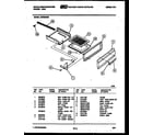White-Westinghouse GF830NW2 broiler drawer parts diagram