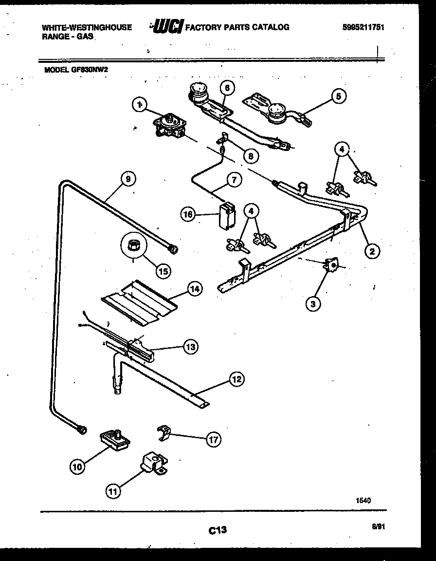 BURNER, MANIFOLD AND GAS CONTROL