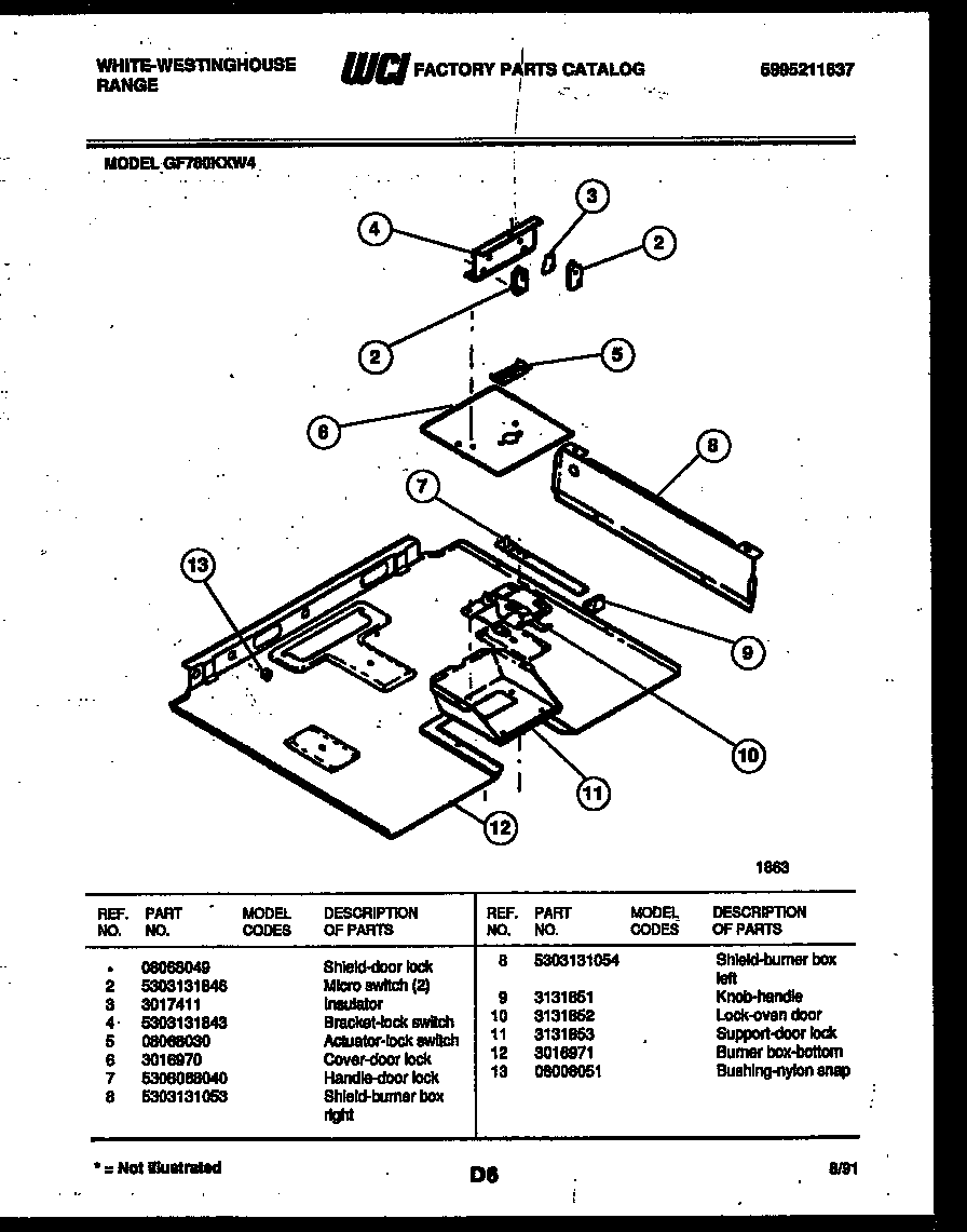 BURNER BOX PARTS