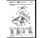 White-Westinghouse GF780KXW4 burner box parts diagram