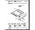 White-Westinghouse GF780KXD4 cooktop parts diagram