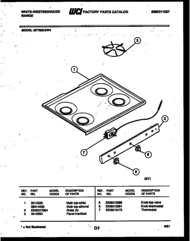 Cooktop parts