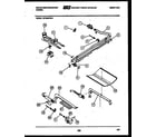 White-Westinghouse GF780KXD4 burner, manifold and gas control diagram