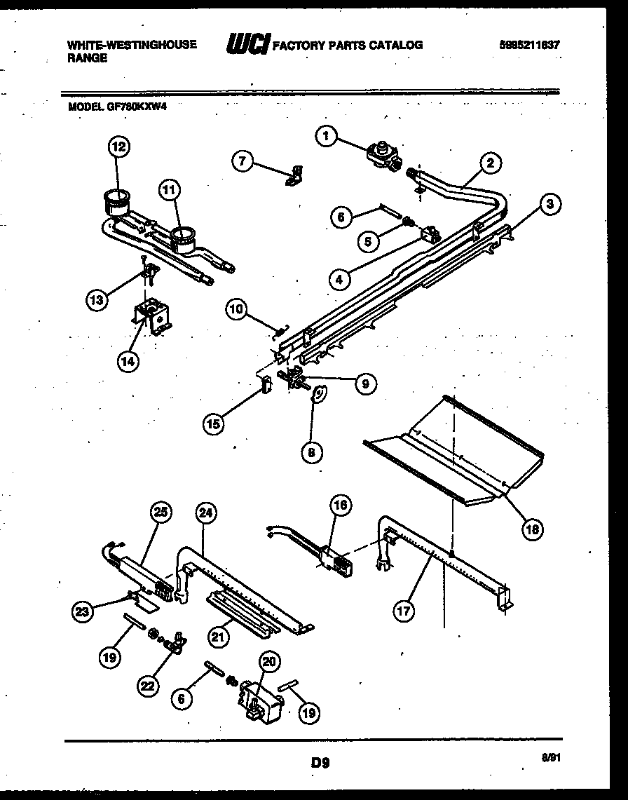 Burner, manifold and gas control