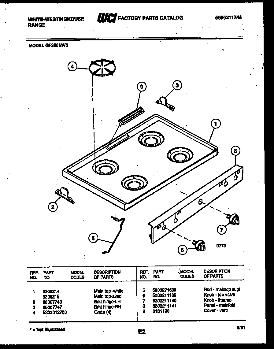 Cooktop parts