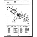 White-Westinghouse GF300NW2 broiler drawer parts diagram