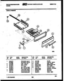 Broiler drawer parts