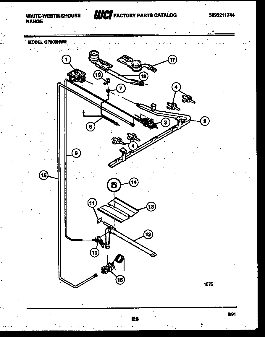 BURNER, MANIFOLD AND GAS CONTROL