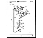 White-Westinghouse GF300ND2 burner, manifold and gas control diagram