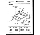 White-Westinghouse GF300NW3 cooktop parts diagram
