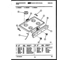 White-Westinghouse GF600NW2 cooktop parts diagram