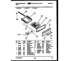 White-Westinghouse GF600NW3 broiler drawer parts diagram
