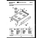 White-Westinghouse GF950NW2 cooktop parts diagram