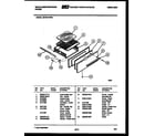 White-Westinghouse GF501KXD3 broiler drawer parts diagram
