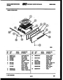 Broiler drawer parts