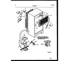 White-Westinghouse RT163LCH3 system and automatic defrost parts diagram