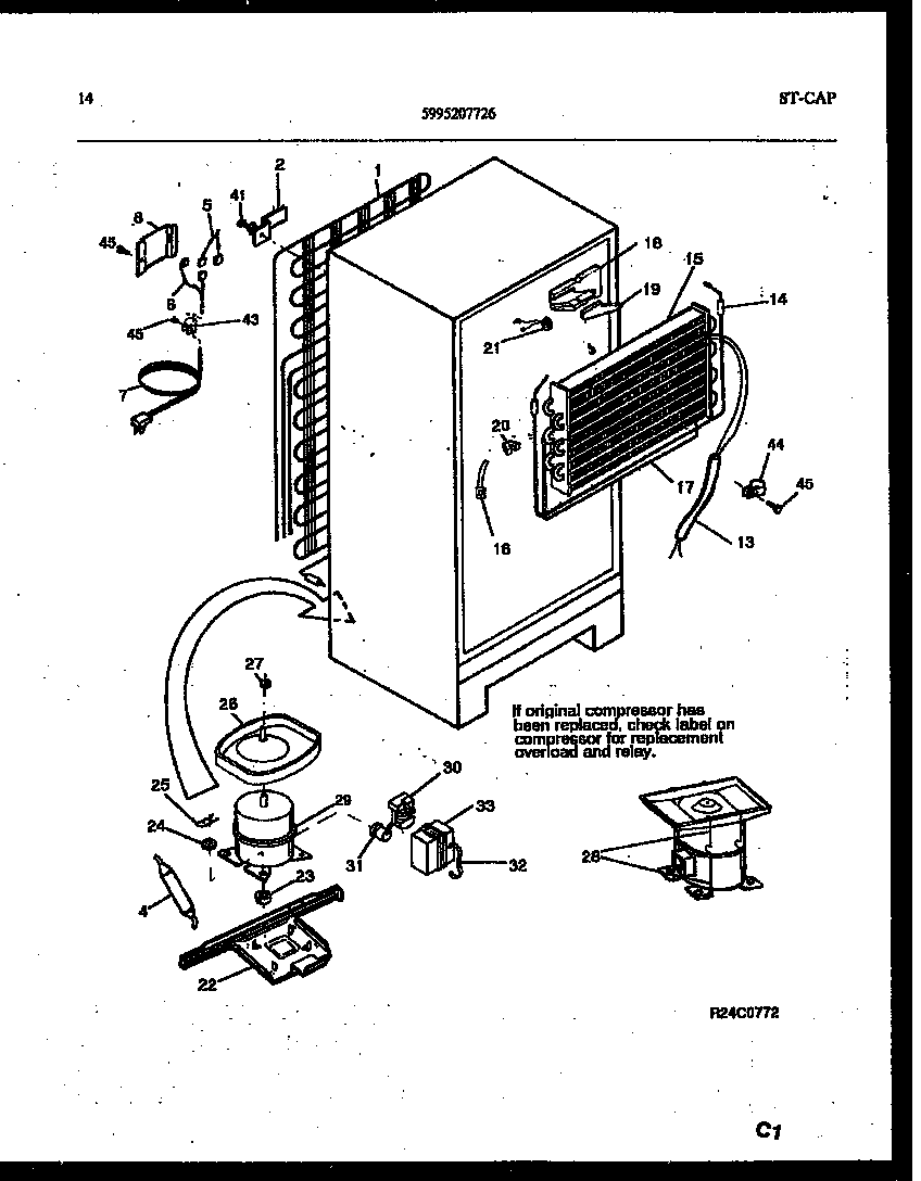 System and automatic defrost parts
