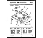 White-Westinghouse GF740NW2 cooktop parts diagram