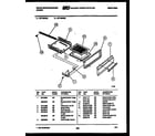 White-Westinghouse GF740ND3 broiler drawer parts diagram