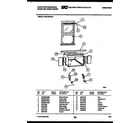 White-Westinghouse WAS18EP2K1 cabinet and installation parts diagram