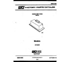 White-Westinghouse HV1536W cover page-text diagram
