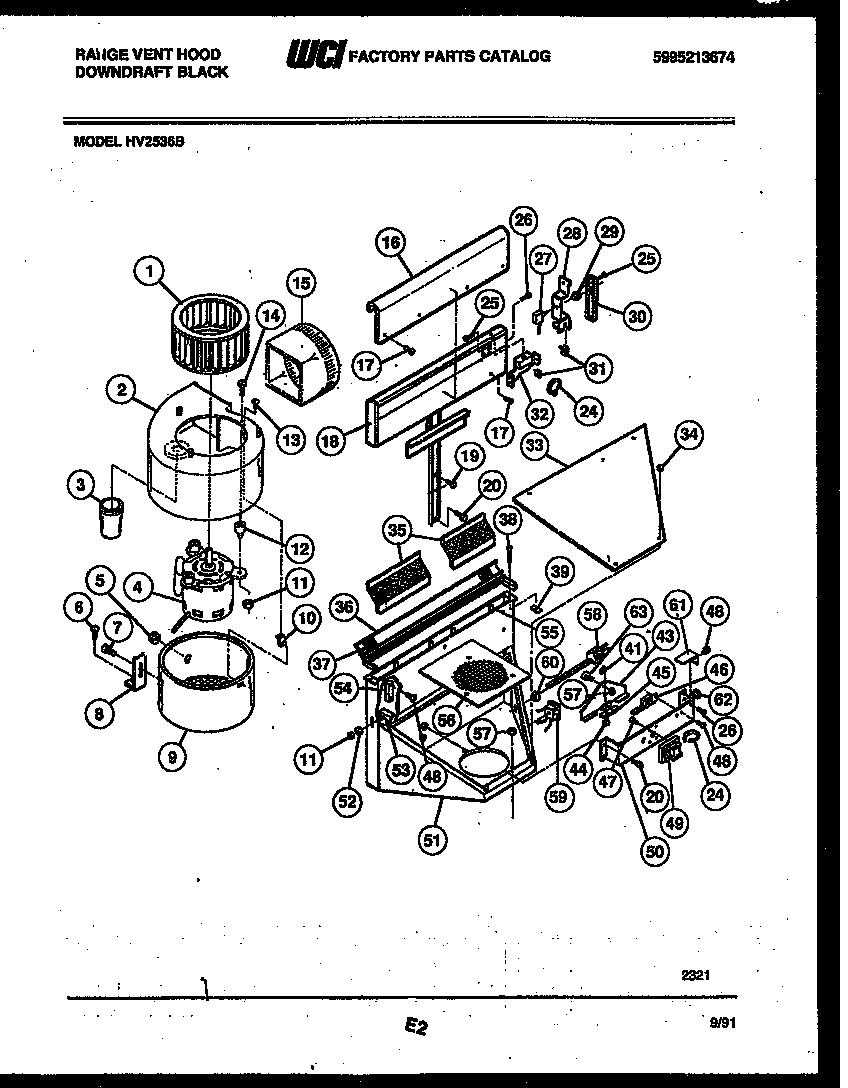 RANGE VENT HOOD PARTS