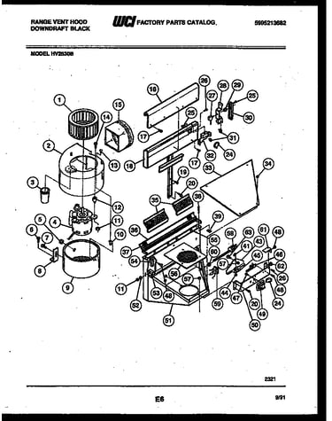 Range vent hood parts