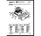 White-Westinghouse GF201ND3 broiler drawer parts diagram