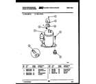 White-Westinghouse WAL117P1A1 compressor parts diagram