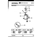 White-Westinghouse WAL125P1A1 compressor parts diagram