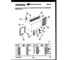White-Westinghouse WAL125P1A1 cabinet and installation parts diagram
