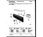 White-Westinghouse SU220NXR2 console and control parts diagram