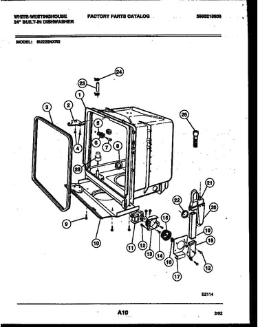 Tub and frame parts