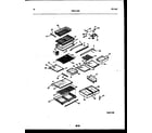 White-Westinghouse RT199PCW0 shelves and supports diagram