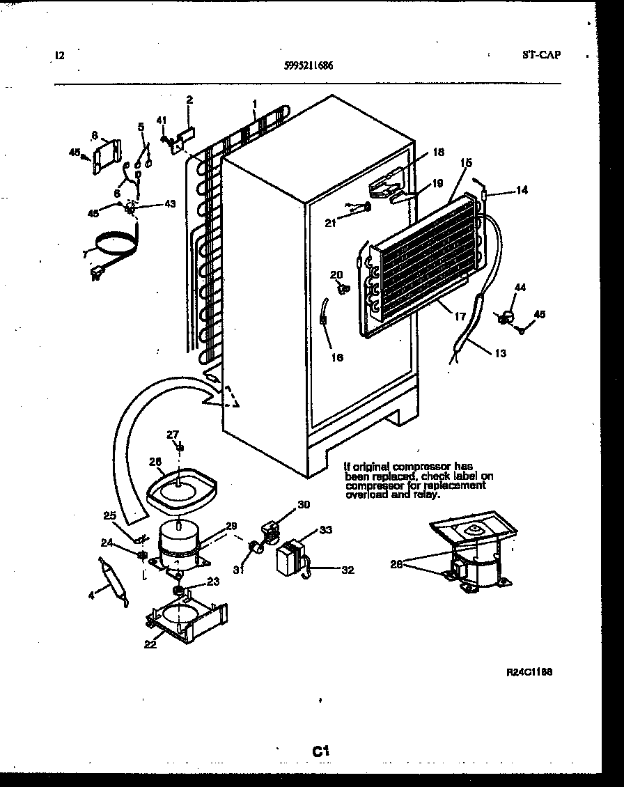 System and automatic defrost parts
