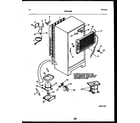 White-Westinghouse RT199PCW0 system and automatic defrost parts diagram