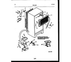 White-Westinghouse RTG215NCD0 system and automatic defrost parts diagram