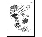 White-Westinghouse RT196PLD0 shelves and supports diagram