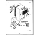 White-Westinghouse RT196PLD0 system and automatic defrost parts diagram