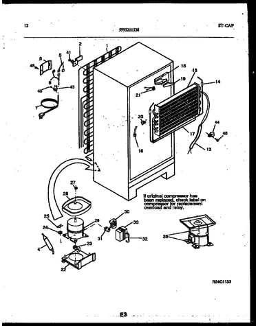 System and automatic defrost parts