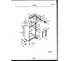 White-Westinghouse RT219PLD0 cabinet parts diagram