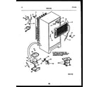 White-Westinghouse RT219PCW0 system and automatic defrost parts diagram
