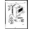White-Westinghouse RT216PCW0 system and automatic defrost parts diagram