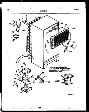 System and automatic defrost parts