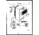 White-Westinghouse RT163NCDF system and automatic defrost parts diagram